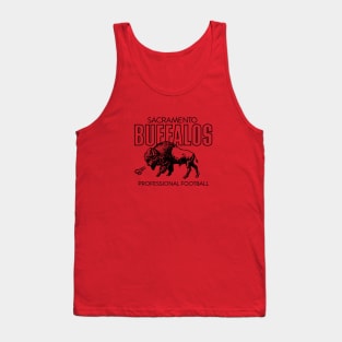 Defunct Sacramento Buffalos - California Football League 1977 Tank Top